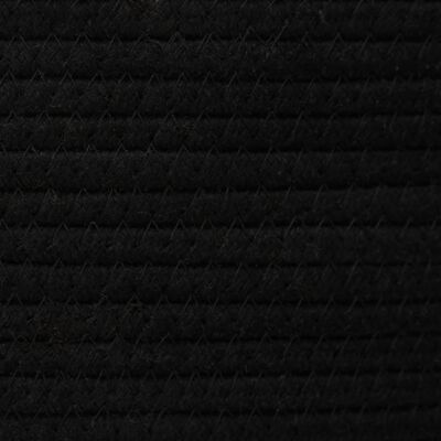 vidaXL Úložný koš s víkem černý a béžový Ø 37 x 50 cm bavlna
