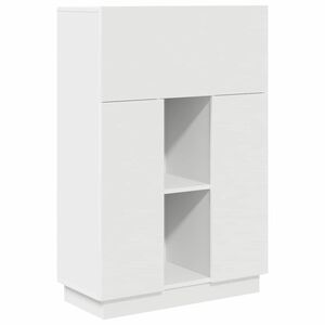 vidaXL Stůl B&iacute;l&aacute; 71,5 x 31,5 x 106,5 cm Kompozitn&iacute; dřevo