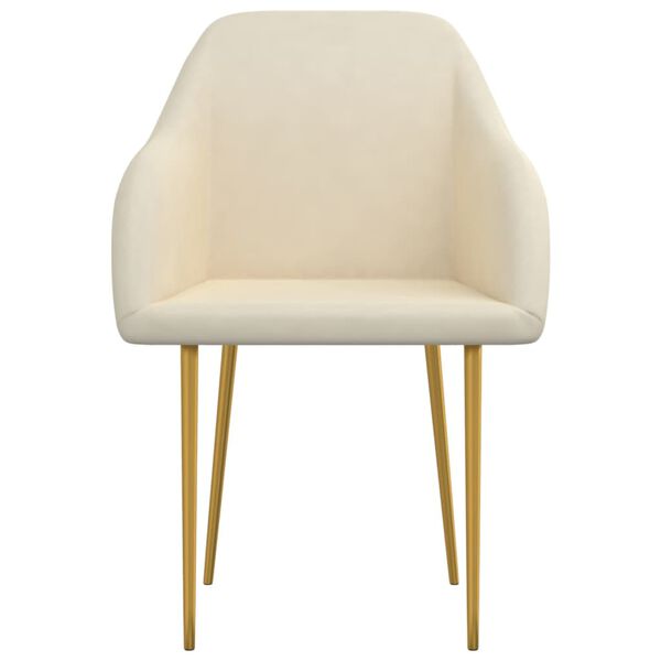 vidaXL J&iacute;deln&iacute; židle 6 ks kr&eacute;mov&eacute; samet