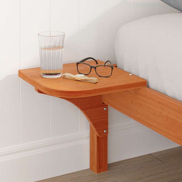 vidaXL R&aacute;m postele Voskově hněd&aacute; 120 x 190 cm Masivn&iacute; borov&eacute; dřevo