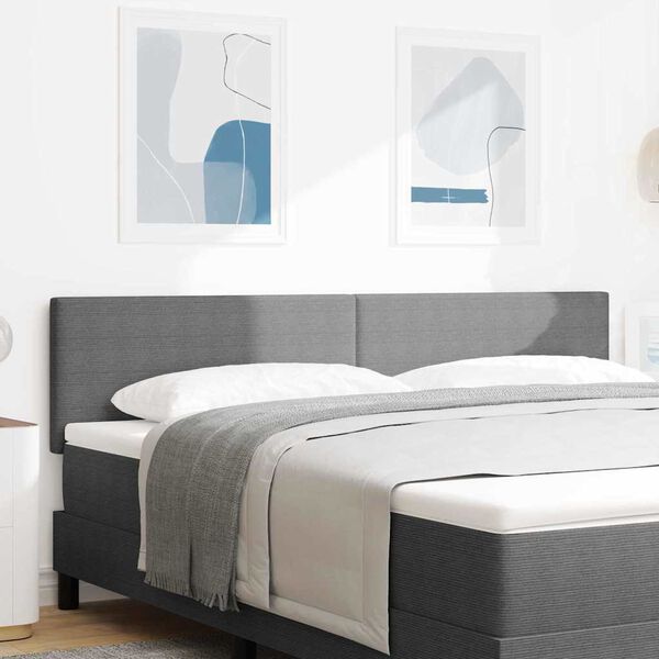 vidaXL Čelo postele s čelo Světle &scaron;ed&aacute; 180 cm Uměl&aacute; kůže