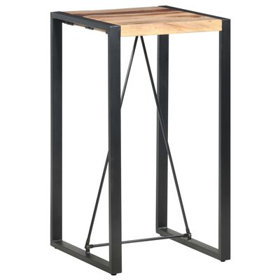 vidaXL Barový stůl 60 x 60 x 110 cm masivní sheeshamové dřevo