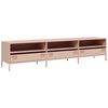 vidaXL TV skř&iacute;ňka růžov&aacute; 202 x 39 x 43,5 cm ocel v&aacute;lcovan&aacute; za studena