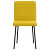 vidaXL J&iacute;deln&iacute; židle 4 ks žlut&eacute; samet