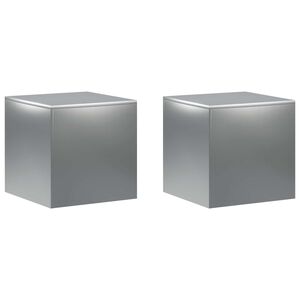 vidaXL Stojan na rostliny 2 pcs Stř&iacute;brn&aacute; 40 x 40 x 40 cm Nerezov&aacute; ocel