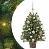 vidaXL Uměl&yacute; v&aacute;nočn&iacute; stromeček s 150 LED diodami Zelen&aacute; 75 cm PE a PVC