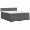 vidaXL Postel boxspring s matrac&iacute; Tmavě &scaron;ed&aacute; 160 x 200 cm Textil