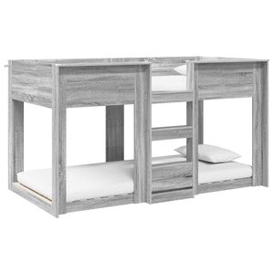 vidaXL Patrov&aacute; postel pro děti &Scaron;ed&aacute; Sonoma 75 x 190 cm