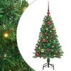 vidaXL Uměl&yacute; v&aacute;nočn&iacute; stromeček Zelen&aacute; 120 cm PVC, ocel a plast
