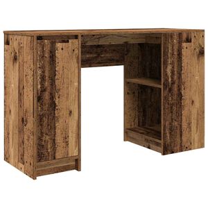vidaXL Psac&iacute; stůl old wood 120x42x76 cm kompozitn&iacute; dřevo