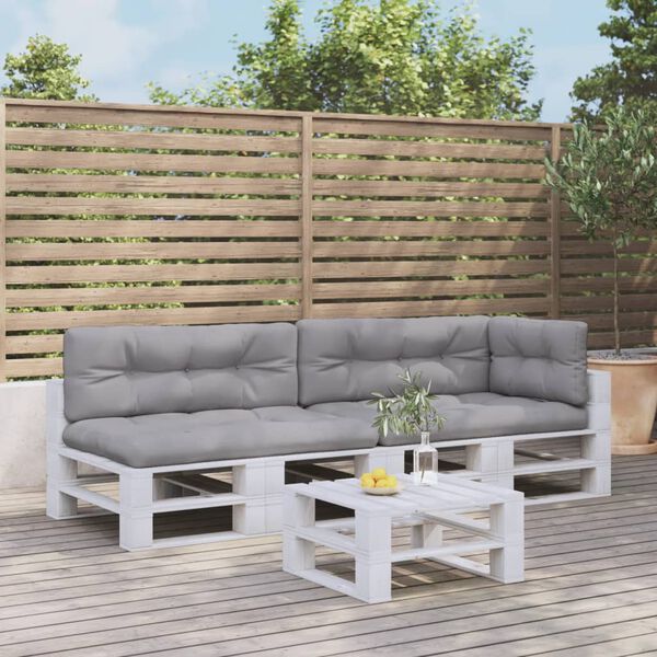 vidaXL Podu&scaron;ky na palety 5 ks &scaron;ed&eacute; textil