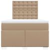 vidaXL Box spring postel s matrac&iacute; cappuccino 120x190 cm uměl&aacute; kůže