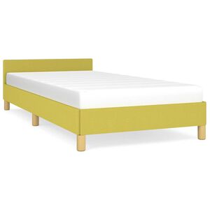 vidaXL R&aacute;m postele bez matrace zelen&yacute; 100x200 cm textil
