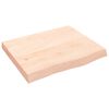 vidaXL Koupelnov&aacute; deska 60x50x(2-6) cm neo&scaron;etřen&eacute; masivn&iacute; dřevo