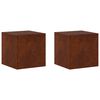 vidaXL Stojan na rostliny 2 pcs Rezav&aacute; 40 x 40 x 40 cm