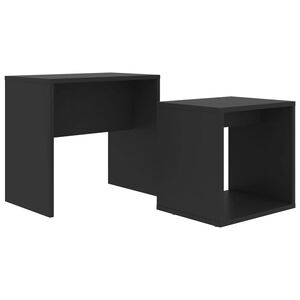 vidaXL Set konferenčn&iacute;ch stolků čern&yacute; 48 x 30 x 45 cm kompozitn&iacute; dřevo