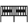 vidaXL Čelo postele čern&eacute; 146 x 4 x 100 cm masivn&iacute; borovice