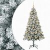 vidaXL Uměl&yacute; v&aacute;nočn&iacute; stromek s baňkami 120 cm 150 LED Tepl&aacute; b&iacute;l&aacute;