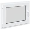 vidaXL Okeno do suter&eacute;nu RISOR 80 x 70 cm PVC a sklo B&iacute;l&aacute;