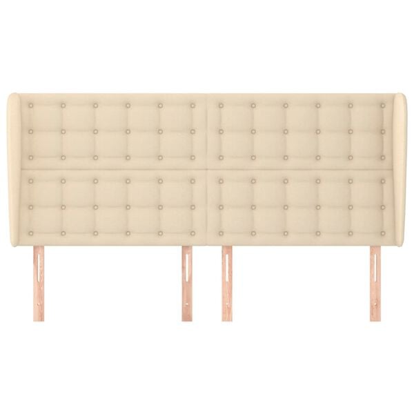 vidaXL Čelo postele typu u&scaron;&aacute;k kr&eacute;mov&eacute; 163x23x118/128 cm textil