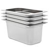 vidaXL Gastron&aacute;doby 4 ks GN 1/3 150 mm nerezov&aacute; ocel