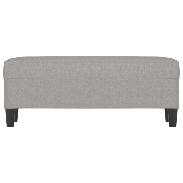 vidaXL Lavice světle &scaron;ed&aacute; 100 x 35 x 41 cm textil