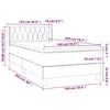 vidaXL Box spring postel s matrac&iacute; tmavě zelen&aacute; 100x200 cm samet