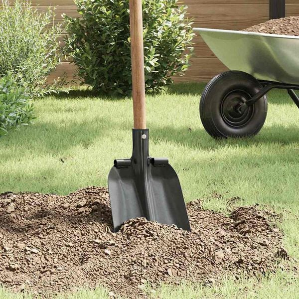 vidaXL Hlava lopaty Stříbrná 33 x 21 cm Práškově lakovaná ocel