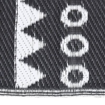 vidaXL Venkovní koberec černý 190 x 290 cm PP