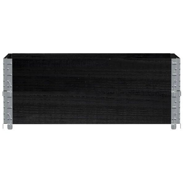 vidaXL Zahradn&iacute; truhl&iacute;k čern&yacute; 100 x 50 cm masivn&iacute; borov&eacute; dřevo