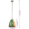 vidaXL Industri&aacute;ln&iacute; z&aacute;věsn&aacute; lampa 25 W v&iacute;cebarevn&aacute; kulat&aacute; 32 cm E27