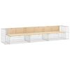 vidaXL Zahradn&iacute; lavice gabionov&yacute; design 347x71x65,5cm masivn&iacute; borovice
