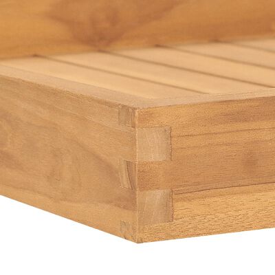 vidaXL Servírovací podnos 60 x 60 cm masivní teakové dřevo