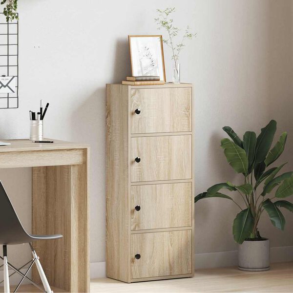 vidaXL Knihovna dub sonoma 40x24x102 cm kompozitn&iacute; dřevo