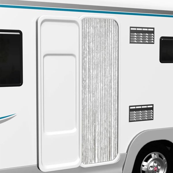 vidaXL Závěs proti hmyzu šedý 56 x 185 cm žinylka