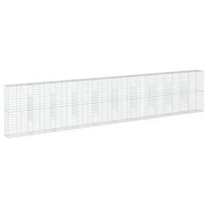 vidaXL Gabionov&yacute; ko&scaron; s v&iacute;kem 1 000 x 50 x 200 cm pozinkovan&eacute; železo