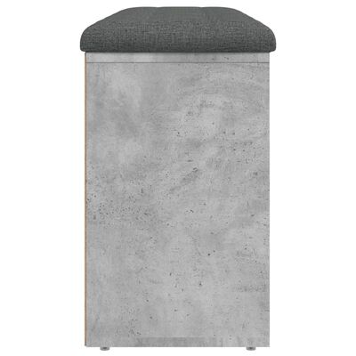 vidaXL Lavice s botníkem betonově šedá 102x32x50 cm kompozitní dřevo