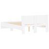 vidaXL R&aacute;m postele s čelem b&iacute;l&yacute; 120 x 200 cm