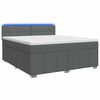 vidaXL Postel boxspring s matrac&iacute; Tmavě &scaron;ed&aacute; 160 x 200 cm Textil