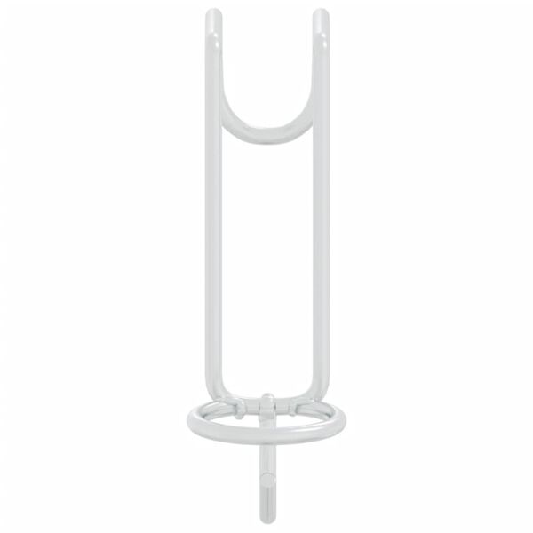 vidaXL H&aacute;ček na kbel&iacute;k přenosn&yacute; stř&iacute;brn&yacute; pozinkovan&aacute; ocel