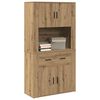 vidaXL Highboard dub artisan 80 x 33 x 150 cm Kompozitn&iacute; dřevo