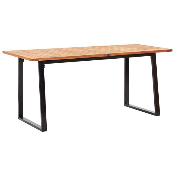 vidaXL 7d&iacute;ln&yacute; zahradn&iacute; j&iacute;deln&iacute; set polyratan a ak&aacute;ciov&eacute; dřevo čern&yacute;