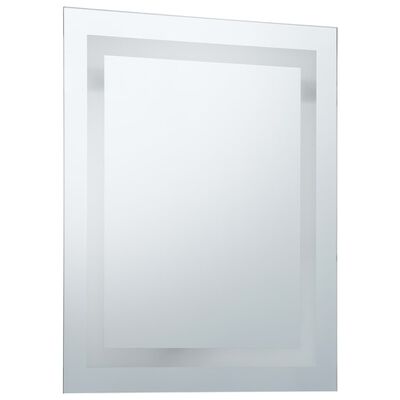 vidaXL Koupelnové zrcadlo s LED světly a dotykovým senzorem 60 x 80 cm