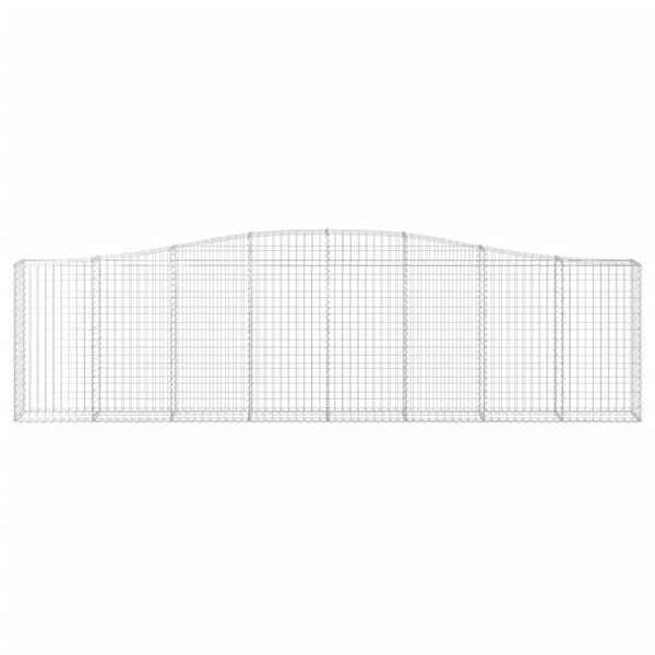 vidaXL Klenut&eacute; gabionov&eacute; ko&scaron;e 25ks 400x30x100/120cm pozinkovan&eacute; železo