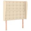 vidaXL Čelo postele typu u&scaron;&aacute;k kr&eacute;mov&eacute; 103x23x118/128 cm textil