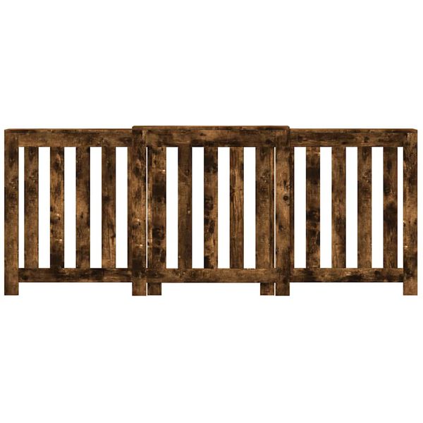 vidaXL Kryt na radi&aacute;tor kouřov&yacute; dub 205x21,5x83,5 cm kompozitn&iacute; dřevo