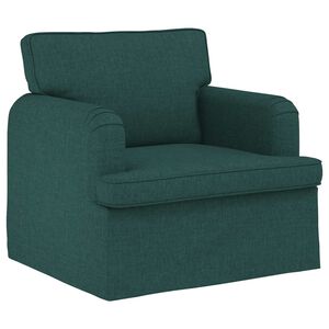 vidaXL Pohovka Tmavě zelen&aacute; 84 x 80 x 85 cm textil