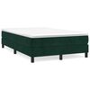 vidaXL Box spring postel s matrac&iacute; tmavě zelen&aacute; 120x190 cm samet