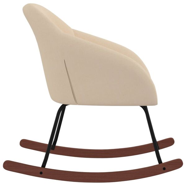 vidaXL Houpac&iacute; křeslo kr&eacute;mov&eacute; textil