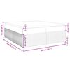 vidaXL Box spring postel s matrac&iacute; čern&aacute; 200x200 cm samet